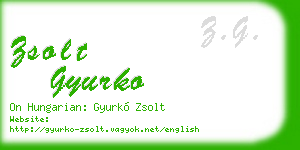 zsolt gyurko business card